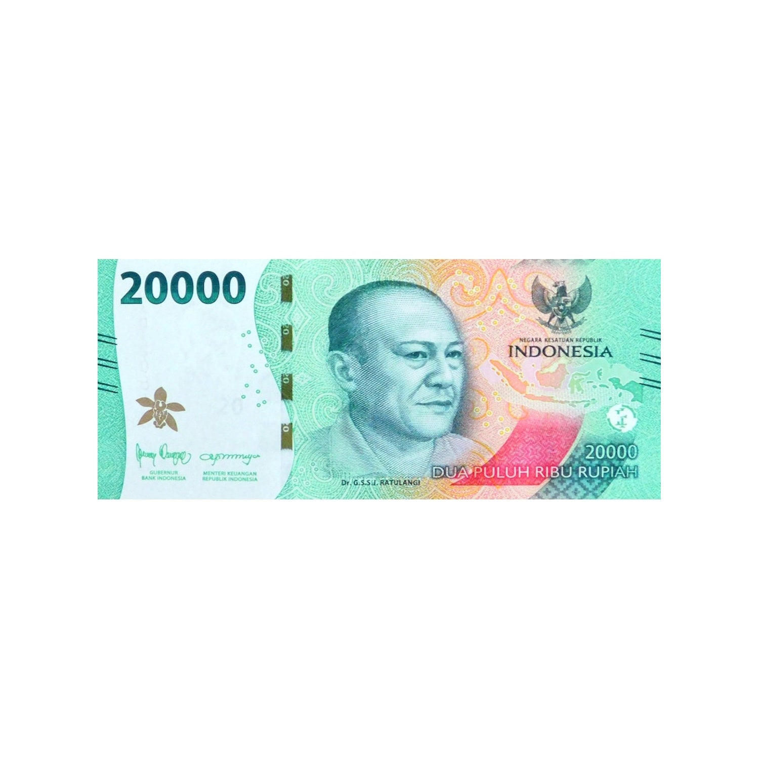 Banknote | Indonesia 20,000 Rupiah 2022 P-166 UNC Banknotes (1)